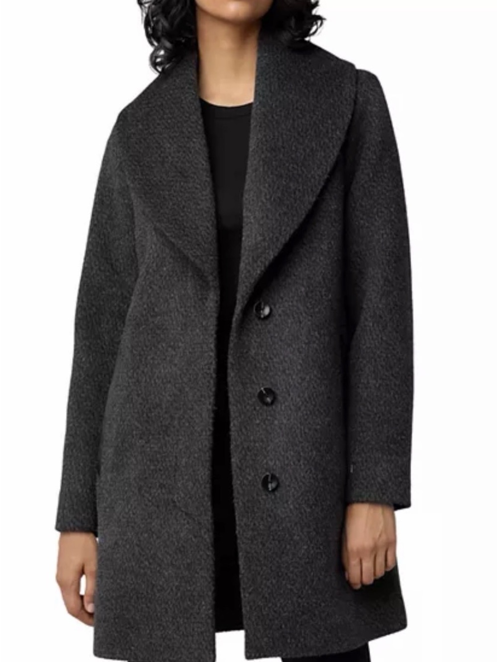 NWT Soia & Kyo Lolli Single Breasted Shawl Collar Coat
